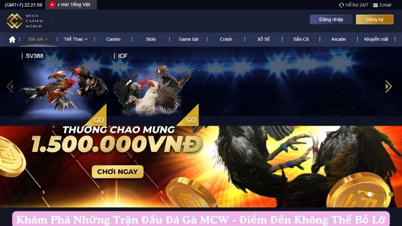 Giới thiệu sân chơi đá gà mcw